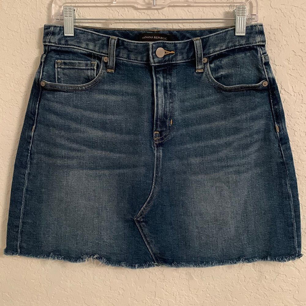 Banana Republic Denim Jeans Mini Skirt Size 2